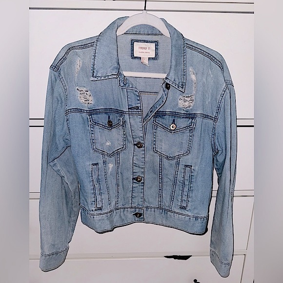 Forever 21 Classic Denim Jean Jacket - Picture 2 of 5